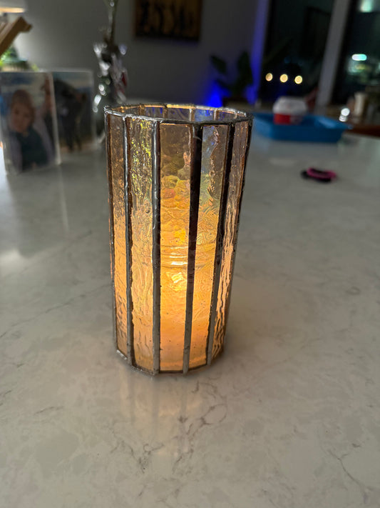 Stained Glass Candle Holder
